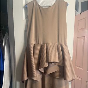 Tan Jersey stretch dress